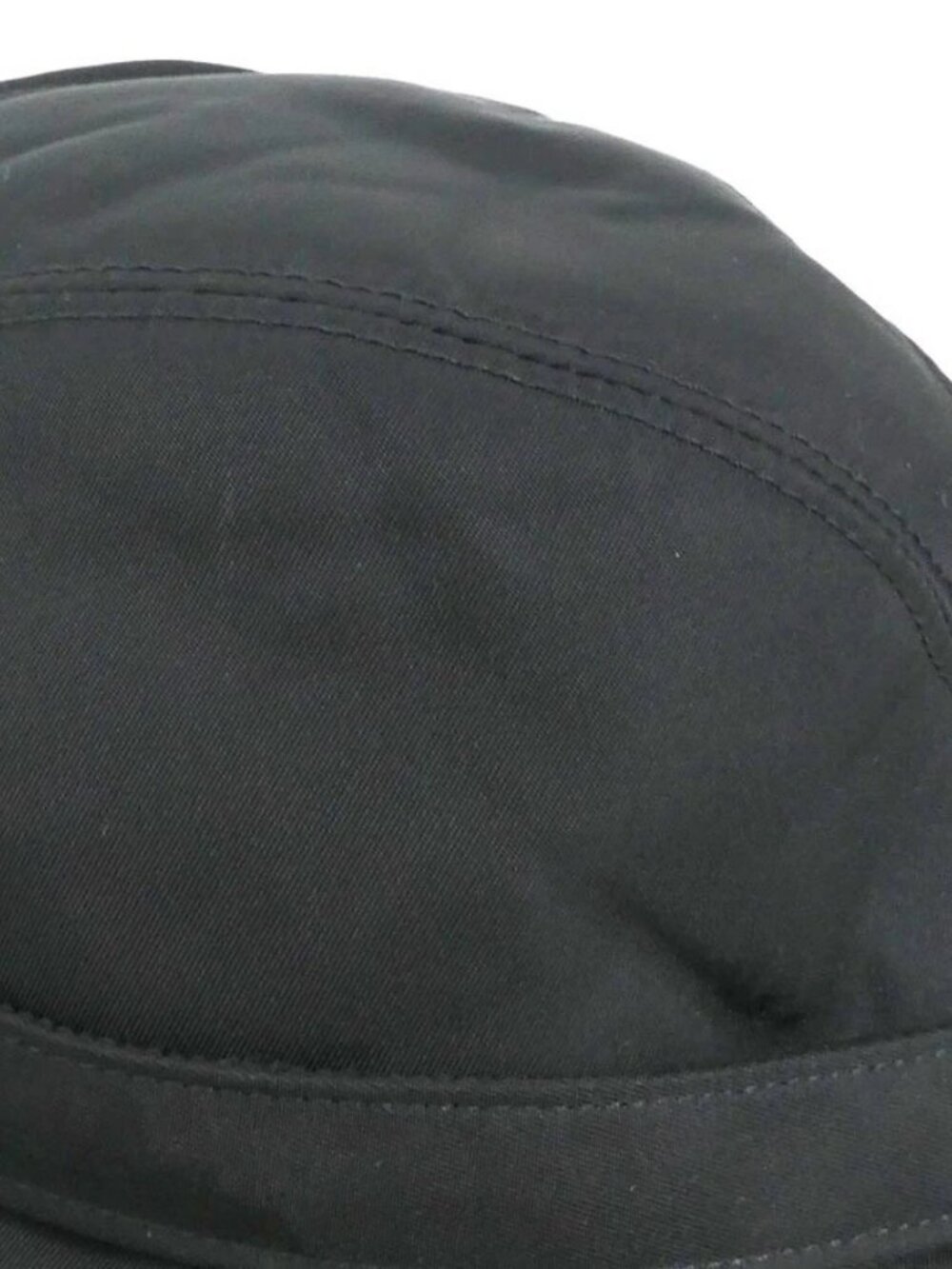 Auth PRADA Cap Black/Purple Nylon/Mohair/Silvertone - Picture 5 of 9
